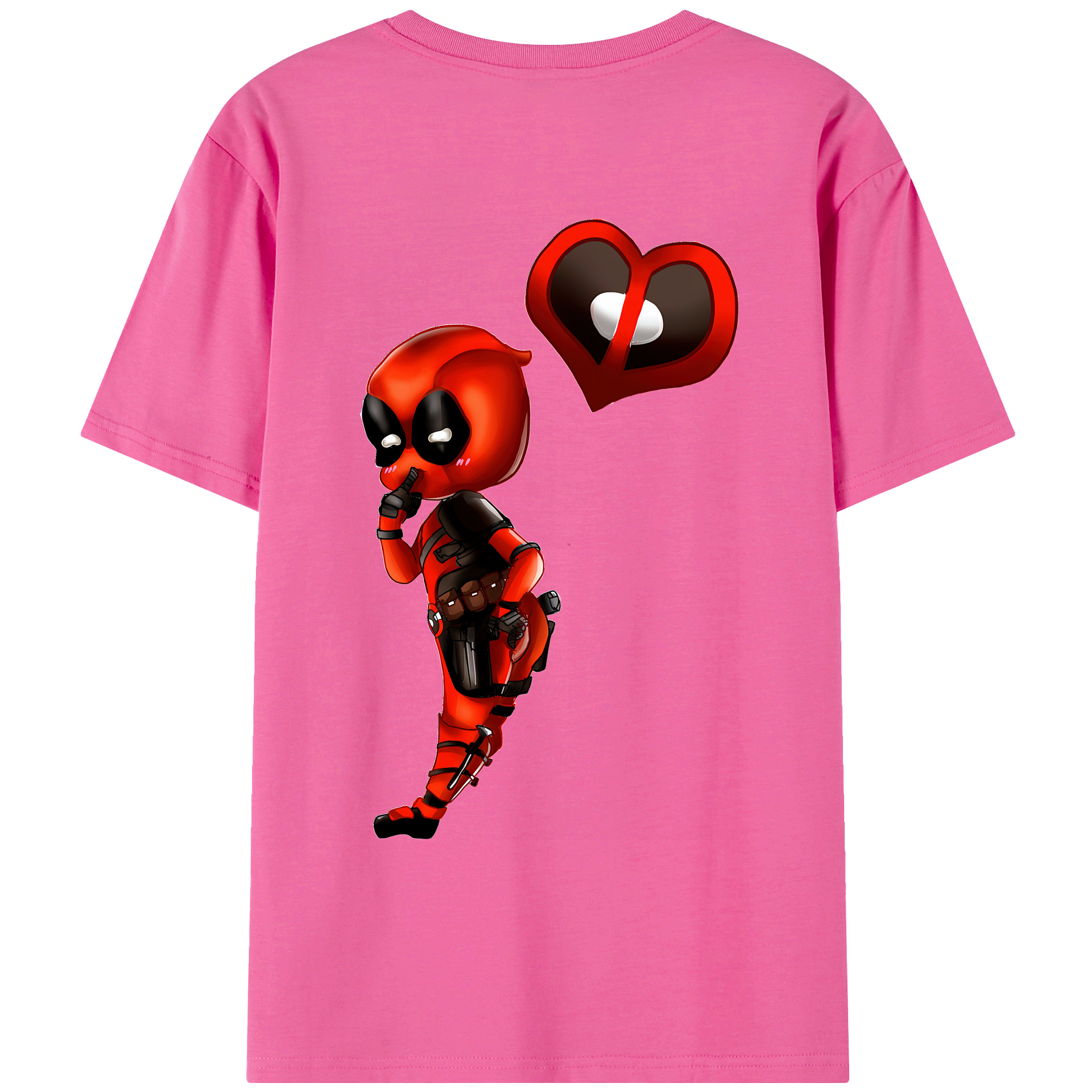 （画像用） Deadpool デッドプール レディース半袖Tシャツ(バックプリント)